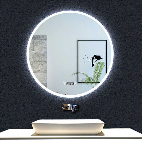 Miroir de Salle de Bain asymétrique (94x64cm) LED Lumineux Miroir